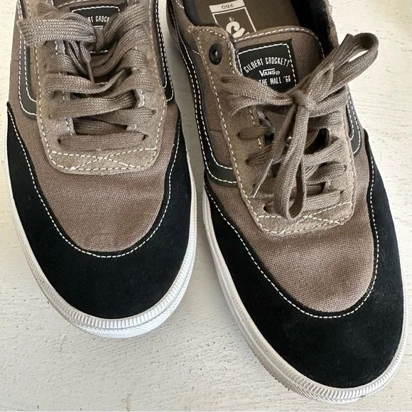 Gilbert Crockett Size 10.5 Vans Olive Army Green and Black - Picture 9 of 9